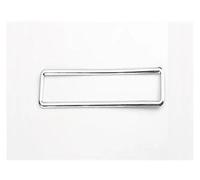 DZSJHGFDD Décorative Ligne Autocollants décoratifs pour Cadre de Bouton d'éclairage d'urgence intérieur Voiture pour Jeep pour Wrangler JK 2011-2017 Bandes Décoration(Argent)