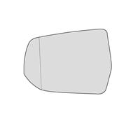 DZSJHGFDD Glace Rétroviseur pour Chevy pour Malibu 2012 2013 2014-2017 Rétroviseur Blanc Bleu Lentille en Verre Chauffée Miroir Rétroviseur Rechange(White Heated 1Left)