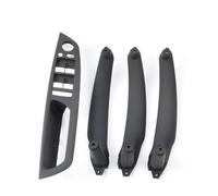DZSJHGFDD Poignées Porte Intérieures Automobiles Pour BMW Pour E70 E71 X5 X6 Poignée De Porte Intérieure Cache De Panneau De Tirage(Black 4Pcs LHD)