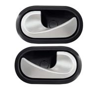DZSJHGFDD Poignées Porte Intérieures Automobiles Pour Megane II Pour Clio III Pour Scenic II 2005 2006 2007 2008 Poignée De Porte Intérieure 8200028487 8200310580(1 Pair Silver)