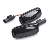 DZSJUNCHENSM Clignotants Auto LED Pour Land Pour Rover Pour Discovery 2 Pour Defender TD5 Pour Freelander 1 : Feu Position Latéral Dynamique À LED Avec Répétiteur Clignotant(Dynamic Smoked)