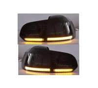 DZSJUNCHENSM Feu Arrière Voiture Feux Arrière Extérieurs À LED Pour VW Pour Golf 6 MK6 R20 2008-2013, Clignotants De Frein, Feux Recul, Lampes(Noir)