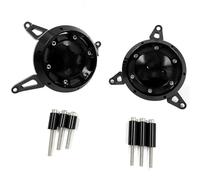 DZSLLOOI Couvercles Protection Moteur pour Kawasaki pour Z800 Couvercle De Stator Moteur Boîtier Protection Latéral Gauche Et Droit Garde Curseur Collision Protection Chute Moto(Noir)