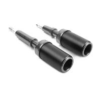 DZSLLOOI pour Ducati pour Monster pour 1200 1200S Moto Protection Contre Les Chutes Cadre Curseur Carénage Garde Crash Pad Protecteur Protection Chute Moto(Titane)