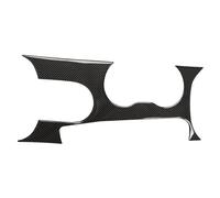 DZSMACHENGSM Intérieure Automobile pour Ford pour Mustang GT 2015-2021 Fibre Carbone Voiture Panneau Changement Vitesse Revêtement D'habillage Autocollant Cadre Voiture Intérieur(Noir)