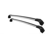 DZSMACHENGSM Porte-Bagages Voiture Rail Galerie Toit (Poutre Transversale) pour VW pour Passat pour Variant B8 (3G5, CB5) 2015-2022 en Alliage D'aluminium Épais Barres de Toit(Black+Silver)