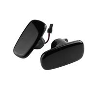 DZSNBMSHD 2 Feux Position Latéraux Dynamiques À LED Avec Répétiteur Pour Lexus IS300 2000-2005, Clignotants Séquentiels, Lentille Noire Fumée Clignotants Auto