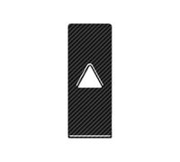 DZSNBMSHD Bande Décorative pour Alfa pour Romeo pour Giulia 2017-2021 Voyant D'avertissement Panneau De Boutons Décoration Autocollants en Fiber De Carbone Intérieur Automobile(Noir)