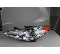 DZSNBMSHD Bloc Optique Pour Hyundai Pour Sonata Phare 2011-2014 DRL Voiture Dynamique Clignotant LED Lentille Sans Ampoule Lampes Feu Circulation Diurne(Chrome AmberCorner)