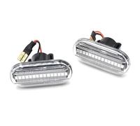 DZSNBMSHD Clignotants Dynamiques À LED, Feux De Position Latéraux, Pour Clio 1 Et 2 Pour Kangoo Pour Mégane Pour Espace Pour Twingo Pour Master Clignotants Auto(Crystal)