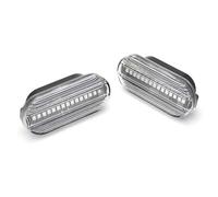 DZSNBMSHD Clignotants Latéraux Dynamiques À LED (2 Pièces) Pour Seat Pour Ibiza Pour Cordoba Pour Toledo Pour Leon Pour Octavia Clignotants Auto(Crystal)
