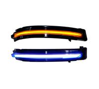 DZSNBMSHD Pour X-Trail Pour Rogue T32 Pour Qashqai J11 Pour Murano Pour Navara Pour Juke Clignotant LED Intégré Au Rétroviseur Dynamique Clignotants Auto(Yellow Blue)