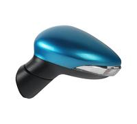 DZSNBMSHD Rétroviseurs Extérieurs Auto Rétroviseur De Voiture pour Ford pour Fiesta 2009-2016, Accessoires Automobiles, Réglage Électrique, Clignotant À LED Rétroviseurs De Voiture(Vert,La Gauche)