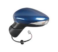 DZSNBMSHD Rétroviseurs Extérieurs Auto Rétroviseur De Voiture pour Ford pour Fiesta 2009-2016, Accessoires Automobiles, Réglage Électrique, Clignotant À LED Rétroviseurs De Voiture(Bleu,La Gauche)