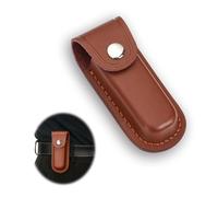 Dzsomt Sac à Couteaux Sac à Couteaux pour Ceinture Etui pour Couteau Etui Cuir pour Lame Pliante Couteau Gaine Couteau Poche avec Boucle de Ceinture à Fermeture à Pression pour Couteaux Pliables