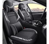 DZSQEGBX Housse Siège Voiture Universelle pour Suzuki pour SX4 Couverture Complète Universelle De Seat De Voiture en Cuir Couvre Un Ensemble Complet(Blanc,Luxury)