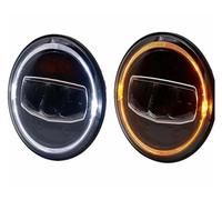 DZSQMLJG Caches Anti-Poussière Pour Phares Pour Toyota FJ Pour Cruiser Voiture Camion Et Plus Moto 7 Pouces Phare Led DRL Halo Ambre Clignotant(Two PCS)