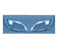 DZSQMLJG Lentille pour Seat pour Ibiza 2013 2014 2015 2016 Couvercle Lentille Phare Avant Voiture Abat-Jour Coque Phare Couvercle Lentille Transparent Phare Voiture(A Pair)