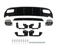 DZSQOMHGD Aileron Arrière Voiture pour Mercedes Classe A 2012-2018 W176 A45 Diffuseur Pare-Chocs Arrière pour AMG Style Et Embouts D'échappement A45 Becquet Arrière Voiture Aileron ArrièRe(Diffuser)
