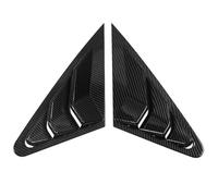 DZSQOMHGD Déflecteurs d'air pour Audi A3 8V Sedan 2014-2017 2018 2019 ABS Lunette Arrière Persiennes Volets Stores Couverture Garniture 2 Pièces Déflecteurs Latéraux(Look de Fibre de Carbone)