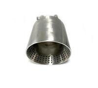 DZSQOMHGD Embouts D'éChappement 1 Pièces Tuyau D'échappement De Silencieux en Acier Inoxydable Mat Embout D'échappement Universel 51/54/57/60MM Extrémités Tuyau Auto(51-89MM)
