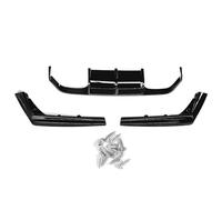 DZSQTUND Aileron Voiture 3 Pièces Lèvre Becquet Diffuseur Pare-Chocs Arrière pour BMW F80 pour M3 F82 pour M4 2015-2020 Kit Lèvre Becquet Inférieur du Corps Aileron Arrière(Noir Brillant)