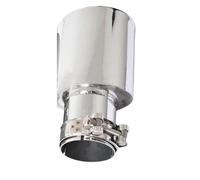 DZSQTUND Embouts D'éChappement 1 Sortie PC 105 Mm Ovale en Acier Inoxydable Embout D'échappement Universel Tuyau De Silencieux enjoliveur d'échappement(in 63mm Size A)