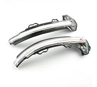 DZSQTUND Voyants Lumineux Pour A4 S4 RS4 B9 2016-2019 A5 S5 RS5 2x LED Clignotants Dynamiques Rétroviseur Latéral Lumière Indicateur Clignotant Indicateur Signal(Crystal white)