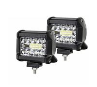 DZSQWETYU Caches Phares Transparents LED Voiture Projecteur Tout-terrain 4x4 Phare Antibrouillard 12V 24V 3 Rangées Camion Ferme Tracteur Bateau SUV ATV Feu Circulation Diurne(2pcs 4inch60W)