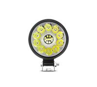 DZSQWETYU Caches Phares Transparents Pour Mini Projecteur Circulaire Led 63W Phare Voiture Pour Camion Antibrouillard Tout-terrain 12/24V Pour Conduite Nocturne Feu Circulation Diurne(21led 1pcs)