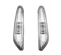 DZSQWETYU Clignotant Latéral Rétroviseur 1 Paire De Feux De Position Latéraux Gris/Blanc pour Clignotants De Voiture pour BMW E46 E60 E61 E83(Blanc)