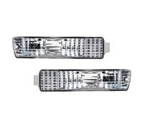 DZSQWETYU Clignotants Auto Lot De 2 Clignotants De Pare-Chocs Avant pour VW pour Golf 2 MK2 pour Jetta 2 MK2 1980-1992, avec Harnais Et Accessoires Clignotant Rétroviseur(White-1Pair)