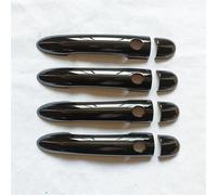 DZSTAIYOUSM Poignée Porte Extérieure pour Megane MK2 II 2 2003 2004 2005 2006 2007 2008 Accessoires Voiture Poignée Porte Extérieure Garniture Noir Brillant Poignée Porte Voiture(4DK4)