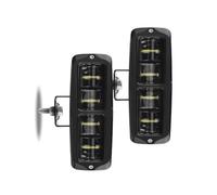 DZSYINGCHUSM freinage stroboscopique Barre Feux Antibrouillard LED 6D À Lentille Blanche Feu Route Feu Travail Feu Antibrouillard Jaune 6 Pouces Camionnette Pour Toyota 12-24V(2pcs White Light)