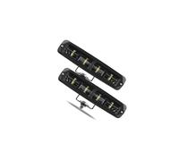 DZSYINGCHUSM freinage stroboscopique Barre Feux Antibrouillard LED 6D À Lentille Blanche Feu Route Travail Feu Antibrouillard Jaune 6 Pouces Pick-up Pour Niva 12-24 V(2pcs White Light)