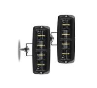 DZSYINGCHUSM freinage stroboscopique Barre Feux Antibrouillard LED 6D À Lentille Blanche Feu Route Travail Feu Antibrouillard Jaune 6 Pouces Pick-up Pour Niva 12-24V(2pcs White Light)