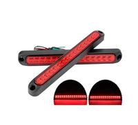 DZSYINGCHUSM freinage stroboscopique Feu Arrière Freinage Universel 3e 12/24V Clignotant Supplémentaire Pick-up Tout-terrain Camion Super Résistant ATV Remorquage Lampe 15 LED(2pcs Red Light)