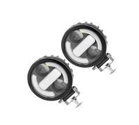 DZSYINGCHUSM freinage stroboscopique Phare LED Rond De 35 Pouces Feux De Travail 12 V/24 V Feux De Croisement Et De Route 6000 K Blanc Pour Jeep Pick-up Tout-terrain(2pcs LED Headlight)