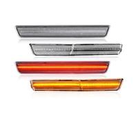 DZSYINGLONGSM Clignotant de rétroviseur Lot 4 Feux Position Latéraux Avant Et Arrière LED Clignotants Lentille Fumée Pour Dodge Pour Challenger Widebody 2018-2022 Feu Clignotant(Clear)
