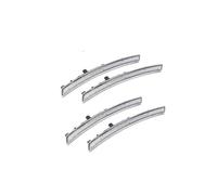 DZSYINGLONGSM Clignotant de rétroviseur Lot 4 Feux Position Latéraux LED Fumés Pour Chevy Pour Corvette C7 2014-2019 Feux Avant Et Arrière Ambrés Et Rouges Feu Clignotant(Transparent)
