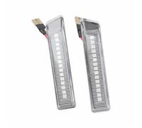 DZSYINGLONGSM Clignotant de rétroviseur RH 63132492180 LH 63132492179 Pour BMW E53 X5 1999-2005 Feux Position Latéraux Clignotants Répétiteur Lampe Style Voiture Feu Clignotant(Crystal)