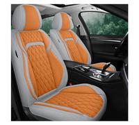 DZSYINGLONGSM Couvre Sieges Housse siège Housse De Siège Voiture en Lin pour Ford pour Focus 2 MK1 MK3 pour Mondeo MK4 pour Fiesta MK7 Protections(Grey Orange)