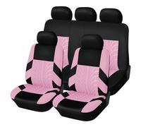 DZSYINGLONGSM Couvre Sieges Housse siège Housses De Siège Voiture Universelles pour Logan pour VAZ 2110 9 Pièces Accessoires D'intérieur Universels Quatre Saisons(5 Seats-Pink)