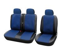 DZSYINGLONGSM Couvre Sieges Housse siège pour Ford pour Escort pour Transit 1 + 2 Housses De Siège Housse Voiture pour Transporteur/Van Protecteurs Camion Cuir Artificiel(Bleu)