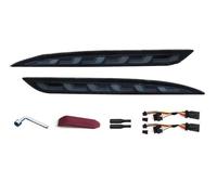 DZSYINGLONGSM Feux Antibrouillard Feu Stop 3 Fonctions Pour Tesla Pour Model Pour Y 2017-2022 Réflecteur De Pare-chocs Arrière À LED Clignotant Dynamique Phare De Voiture(Black Surface A)