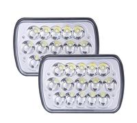 DZSYINGLONGSM Feux avants Auto Phares LED 5x7 Pouces Pour GMC Pour Savana Pour 3500 2500 1500 Camion 12 24V Phare Rectangulaire Couvercle phare(B)