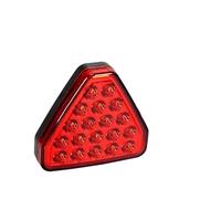 DZSYINGLONGSM freinage stroboscopique Feu Arrière Frein Voiture À LED Triangulaire Style F1 Rouge Clignotant Feux Recul Antibrouillard Anti-collision Lampe Signalisation Automatique 12V(Red shell)