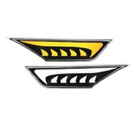DZSYOHFS Feux Antibrouillard Lot De 2 Clignotants LED Pour Feux De Position Latéraux Pour Civic 2016 2017 2018 2019 2020 2021 Blanc Jaune 12 V
