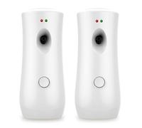 DZUEKOMI Lot de 2 distributeurs automatiques de désodorisants, sur pied ou à fixer au mur, machines d'aromathérapie réglables pour la maison, l'intérieur, les salles de bains, les bureaux,
