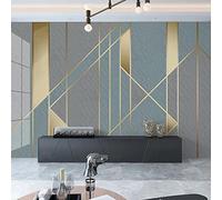 Dzwangzc Papier Peint Auto-Adhésif 3D Lignes géométriques Wallpaper Art abstrait Photo Mural pour Salon Chambre Restaurant Background Wall Moderne Tableaux Muraux Décoration 400 x 280 cm